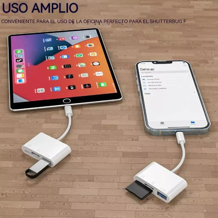adaptador otg usb 3, 0 3 en 1, compatible con iphone GRADO B