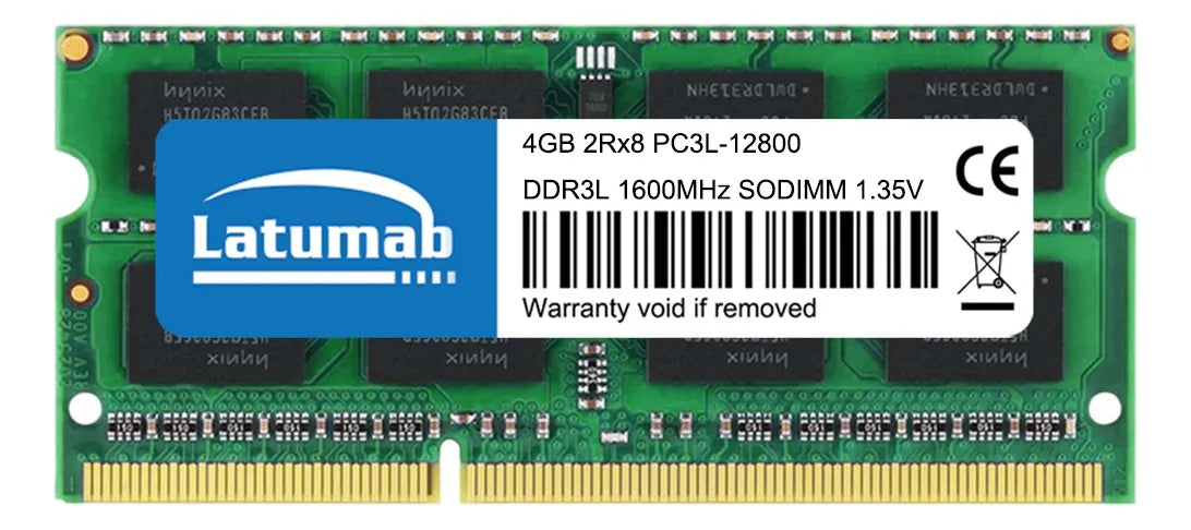 Memoria Ram Latumab 4gb Ddr3l 1600 12800 1.35v/1.5v Portátil GRADO B