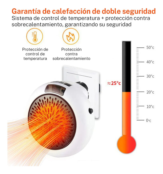 CALENTADOR ELECTRICO PORTATIL CON CONTROL REMOTO SPACE HEA Grado A