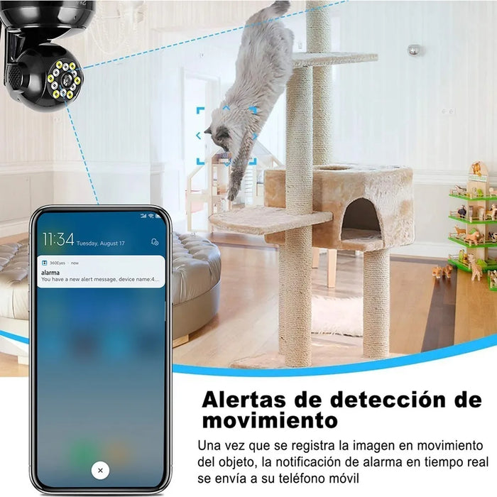 CÃ¡MARA DE SEGURIDAD 2NLFÂ® WIFI INALÃ¡MBRICA PANORÃ¡MICA 360Â°