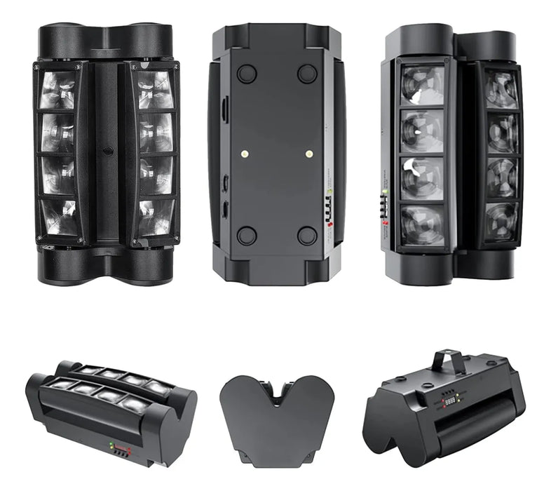 mini spider Rgbw 4 en 1 efectos luz 8x3w dmx512 led luces GRADO B