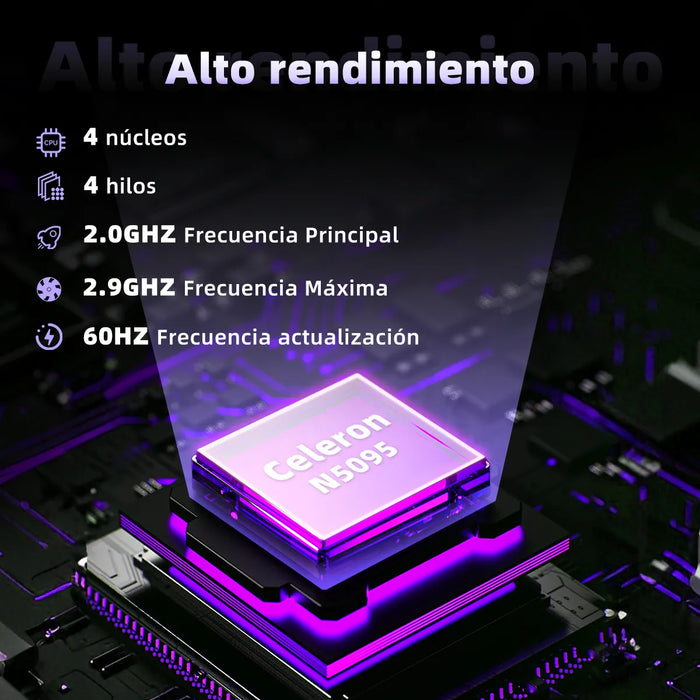 LAPTOP 15.6  8GB RAM 256GB SSD WIN 11 N5095 1080P+RATON GRADO A