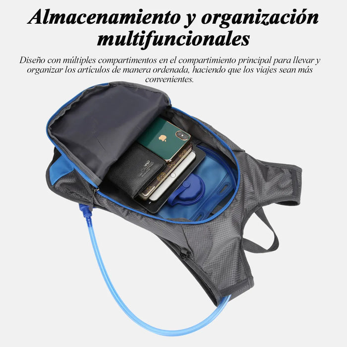 MOCHILA HIDRATACION CICLISMO HIKING IMPERMEABLE+BOLSA AGUA2L 2 GRADO B