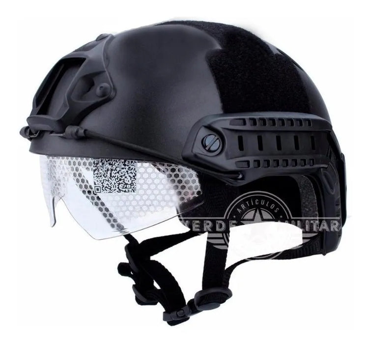 casco tactico militar poli seguridad paintball gotcha airsof 1 GRADO B