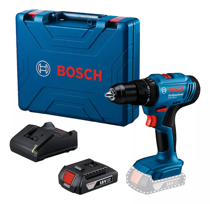 ROTOMARTILLO BOSCH GSB 183-LI CON MALETÍN 127V COLOR AZUL GRADO A