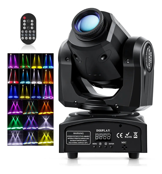 100W LUZ DJ CABEZAL MÓVIL CON HAZ DE PATRÓN + LUZ BLANCA GRADO B