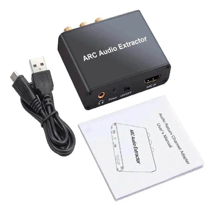 CONVERTIDOR ARC EXTRACTOR AUDIO OPTICO COAXIAL RCA 5.1 GRADO B