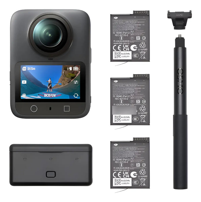 Dji Combo Aventura Osmo 360, CÃ¡mara 360 Con Imagen 360Â° De 1 Pulgada, Vida Ãštil De BaterÃ­a Extendida Con 3 BaterÃ­as,... Negro GRADO B