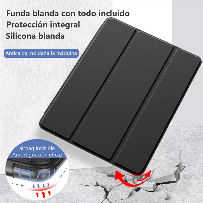 FUNDA PLEGABLE PROTECTORA PARA TABLET TAB A8 10 5 SM X205 AZUL CIELO