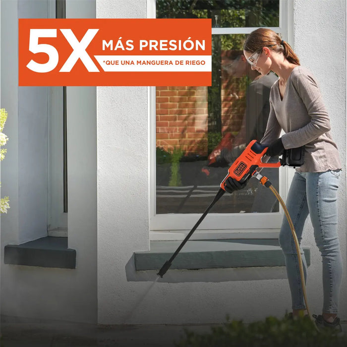 HIDROLAVADORA ELECTRICA BLACK+DECKER HOGAR BCPC20D1 NARANJA CON 24.132BAR DE PRESION MAXIMA - 60HZ GRADO B