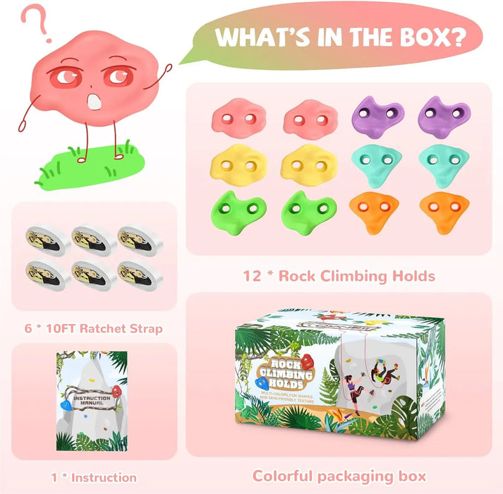 12 SOPORTES PARA TREPAR ARBOLES NINJA CON 6 CORREAS DE TRINQ GRADO B