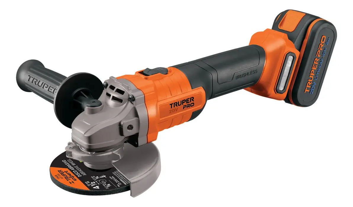 ESMERILADORA TRUPER ESMI-20A COLOR NARANJA GRADO A