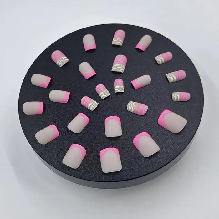 uñas postizas cute nails press on nails a, 24 piezas cutenailsa04