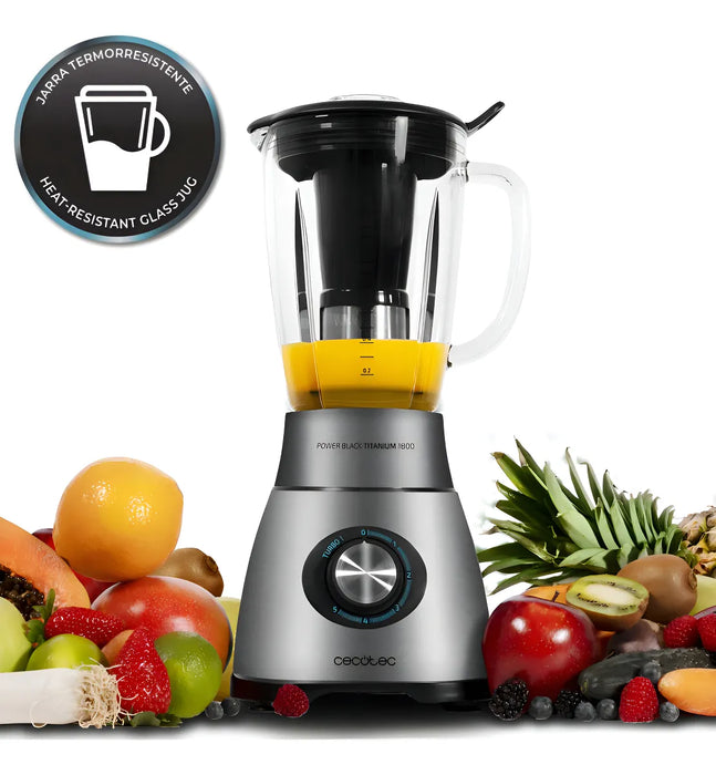 LICUADORA 3948 POWER BLACK TITANIUM 2500MAX CECOTEC 127V NEGRO