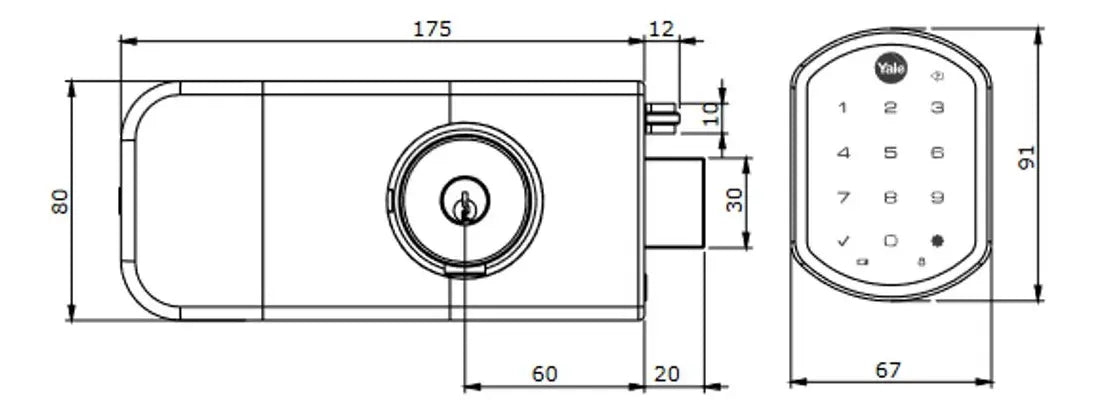 Cerradura Inteligente Yxr256 Yale Eléctrica Para Exteriores GRADO B