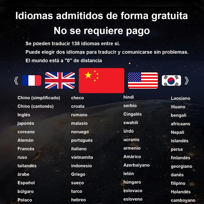 AI AURICULARES CON TRADUCTOR EN TIEMPO REAL DE 150 IDIOMAS GRADO B