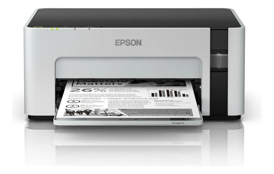 IMPRESORA EPSON ECOTANK BLANCO Y NEGRO M1120 MOD (C11CG96301) GRADO B