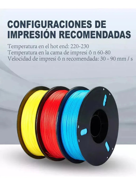 Filamento Petg De 1,75 Mm, Precision Dimensional De +/- 0,02 ROJO GRADO B