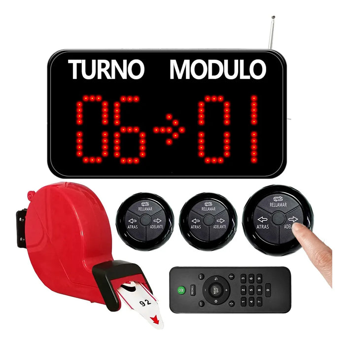 KIT DE TURNO 2 DÍGITOS CON DISPENSADOR DE ROLLO C22 GRADO B