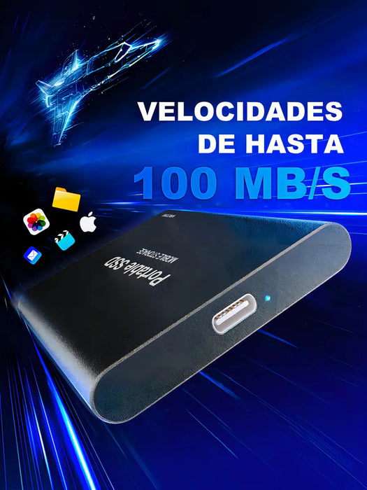 Externo Disco Duro Ssd 2tb 2000gb Sólido Mini Portátil Vrcow GRADO B