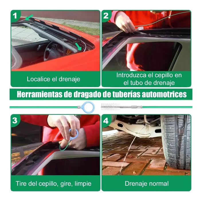 Limpiador de Desagües de Quemacocos y Techo Panorámico de 5 Metros