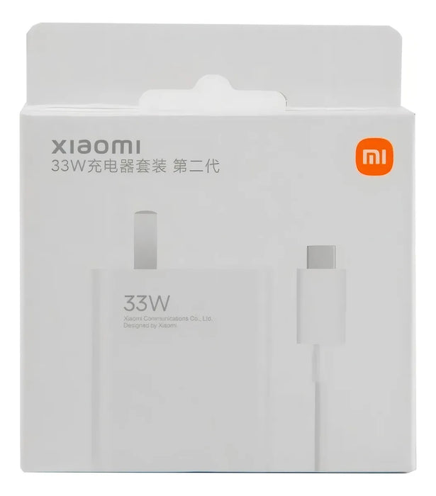 PARA XIAOMI REDMI CARGADOR  DE TEL 33W CARGADOR RAPIDO BLANCO GRADO B