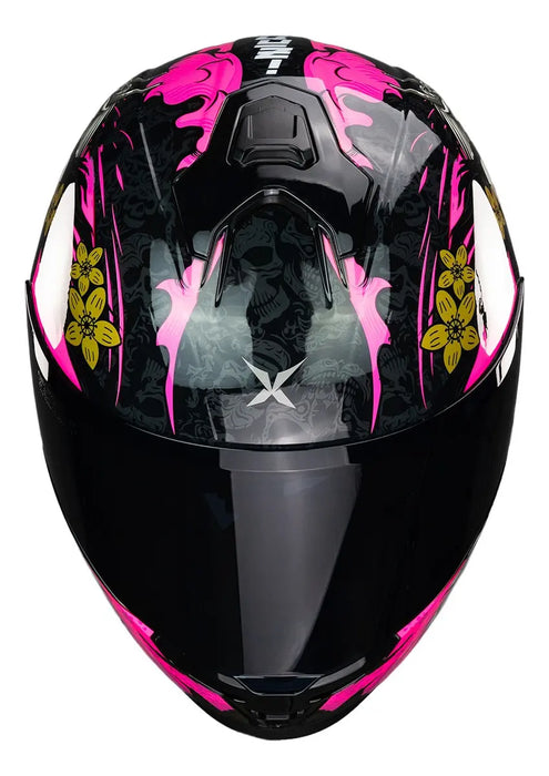 CASCO XKOV VERTIGO IZANAMI CERTIFICADO ECE 22.06  TALLA M M ROSA JAGUAR BRILLANTE GRADO B
