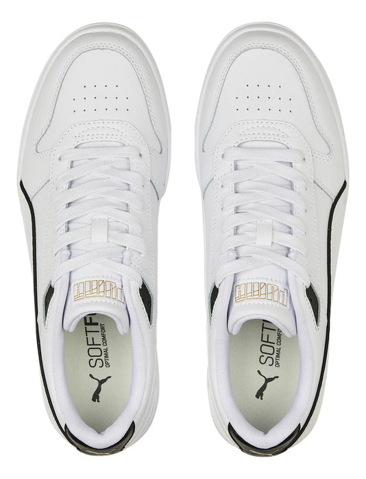 TENIS RBD GAME LOW PUMA UNISEX BLANCO CON NEGRO 27.5