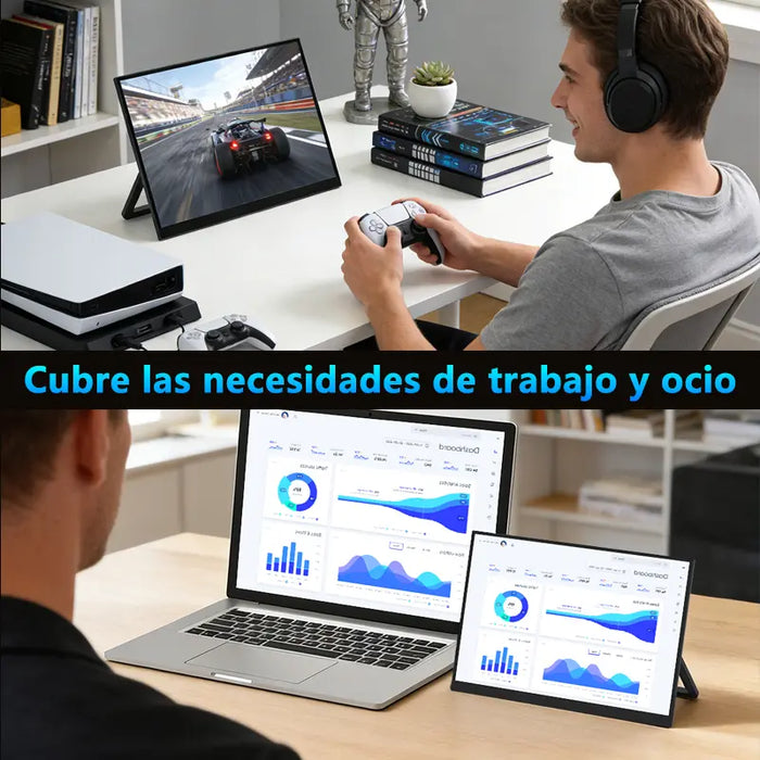 🔥 Pantalla Externa Portátil 16" (1200p) | Panel IPS | Compatible con Laptop y Consolas GRADO B✅📦