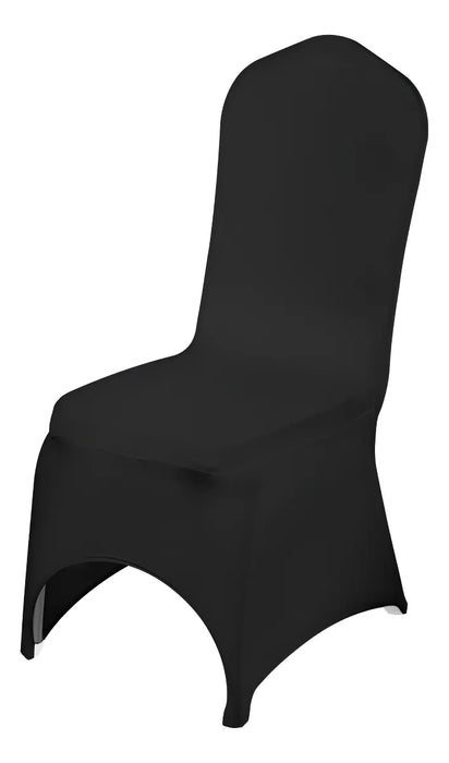 VEVOR FUNDAS PARA SILLAS SPANDEX NEGRA 50 PCS BODA ELÁSTICA GRADO B