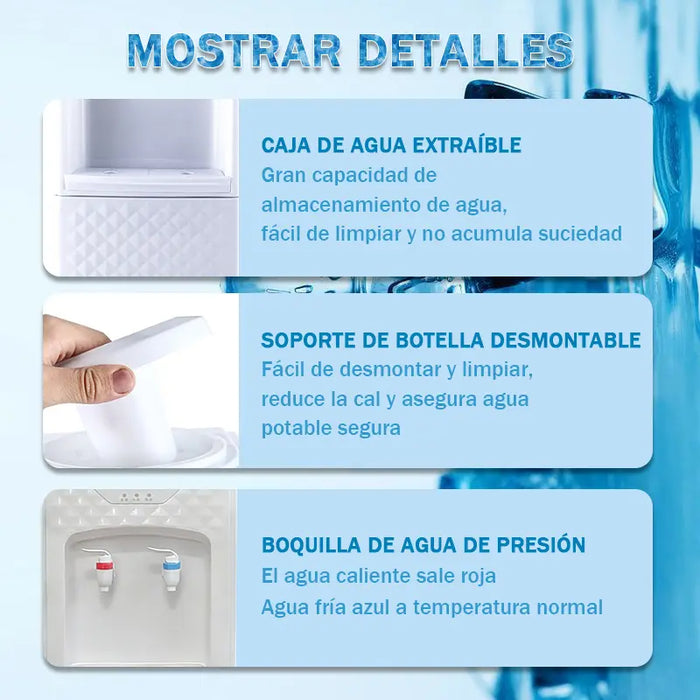 DISPENSADOR DE AGUA MINI REFRIGERADO POR COMPRESOR 70W BLANC GRADO B