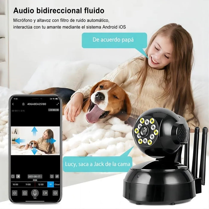 CÃ¡MARA DE SEGURIDAD 2NLFÂ® WIFI INALÃ¡MBRICA PANORÃ¡MICA 360Â°