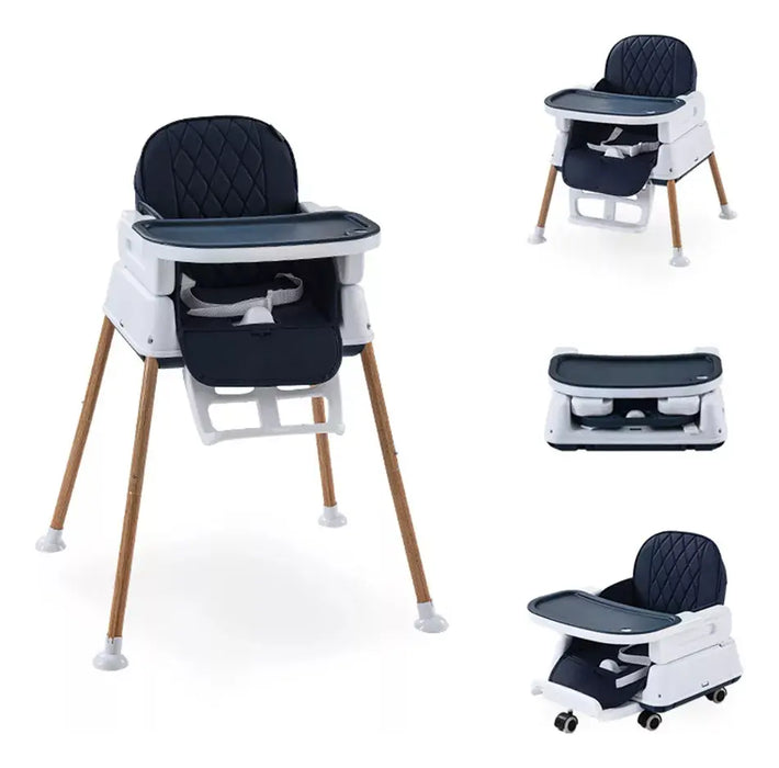 SILLA PERIQUERA DE BEBE 5 EN 1 COLOR AZUL MARINO CON BLANCO GRADO B