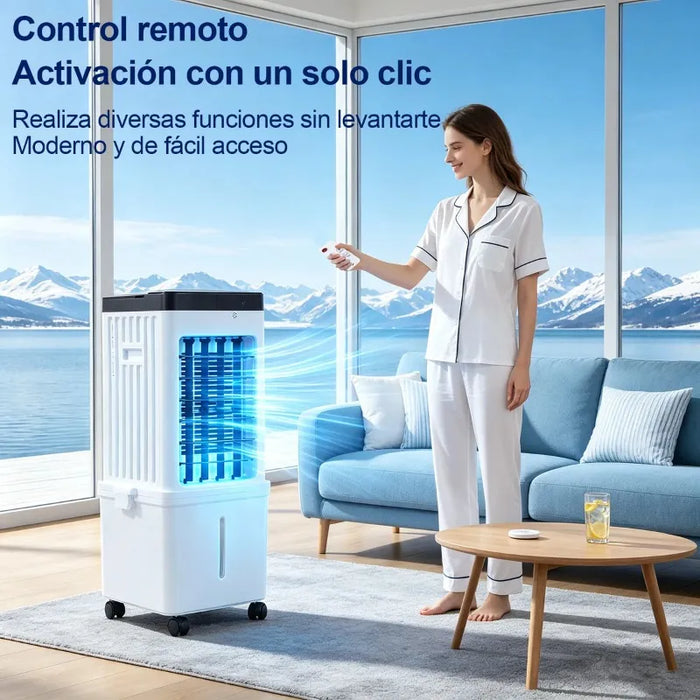 ENFRIADOR DE AIRE 15L ACONDICIONADO PORTÁTIL VENTILADOR FRIO BLANCO GRADO B 3