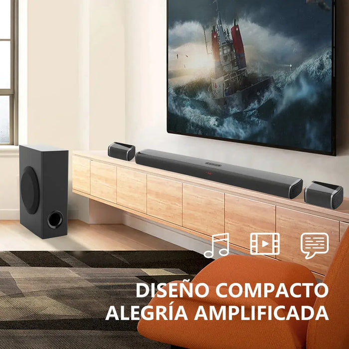 BARRA DE SONIDO 5.1 CANALES CON SUBWOOFER Y ALTAVOCES TRASEROS 1 GRADO B