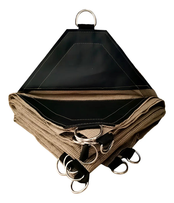 MALLA SOMBRA 90% RASCHELL BEIGE DE 6MX2M REFORZADA GRADO B