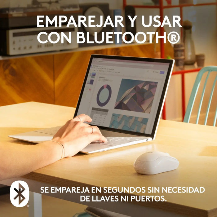 MOUSE LOGITECH M240 COLOR BLANCO GRADO B