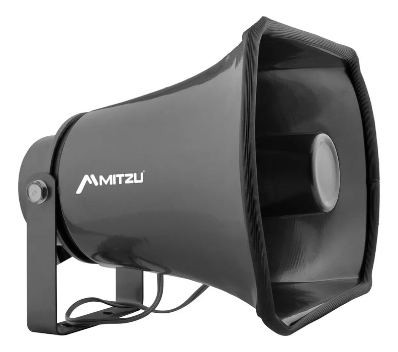TROMPETA DE ALUMINIO CON UNIDAD 350 W PMPO MTD-1010 GRIS GRADO B