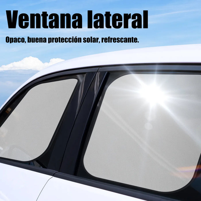 KIT DE PARASOLES PARA VENTANILLA DE AUTO 6 PIEZAS