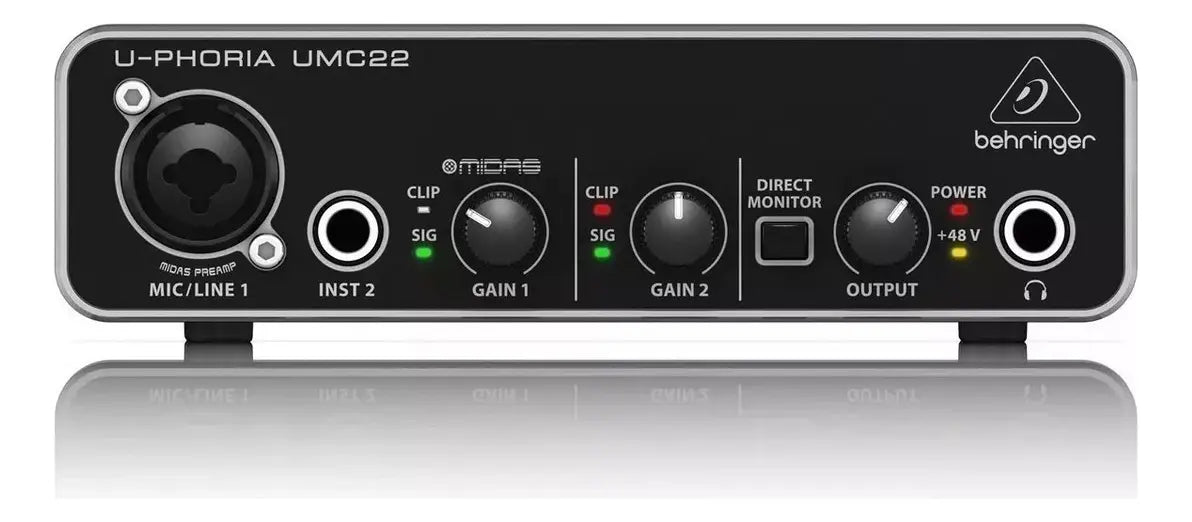 BEHRINGER UMC22 U-PHORIA INTERFACE MICRÓFONO / INSTRUMENTO GRADO B