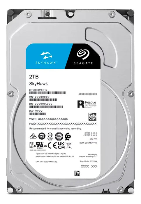 Disco Duro Interno Seagate Skyhawk Sata 2 Tb  Modelo St2000vx017 GRADO B.