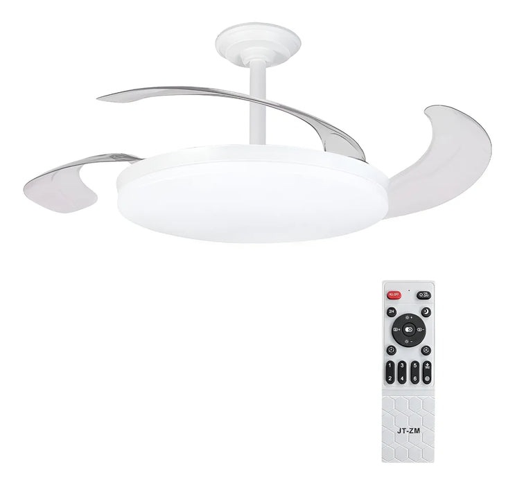 Ventilador Aspas Retractiles Luz Fria Calida Control Remoto GRADO A