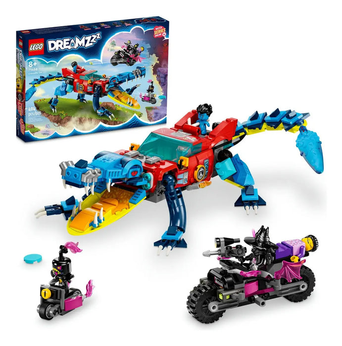 KIT DE CONSTRUCCIÓN LEGO DREAMZZZ COCHE-COCODRILO 71458 3+ CANTIDAD DE PIEZAS 494 GRADO A