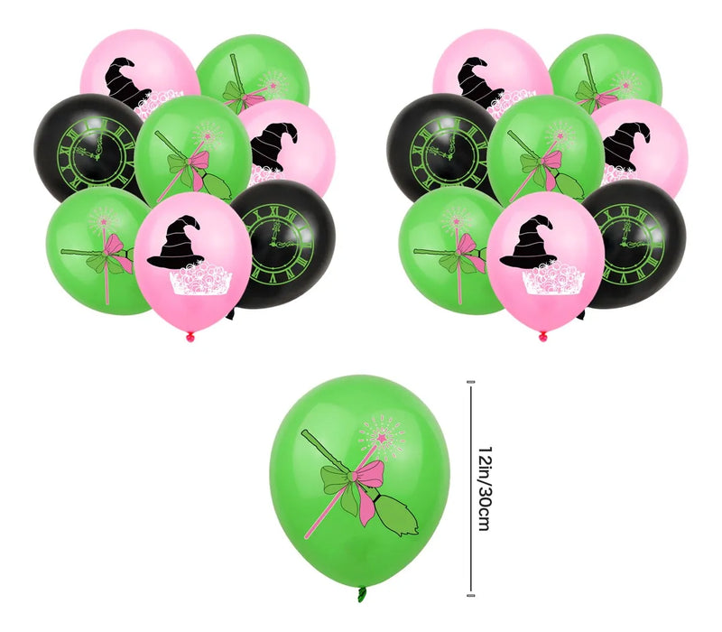 Kit Fiesta Wicked Glinda Elphaba Globos Cumpleaños Decoracion