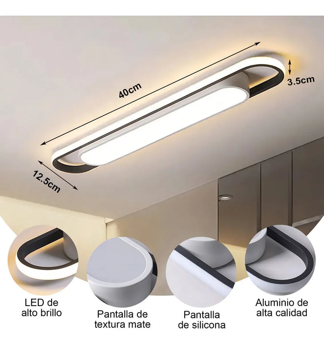 ✨ LÁMPARA LED MODERNA (LOTE DE 4 PIEZAS) ✨ GRADO B