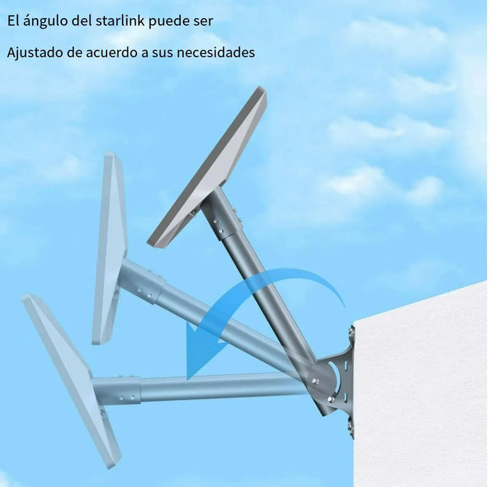Kit Soporte Base Para Antena Estandar V4 Tubo Recto