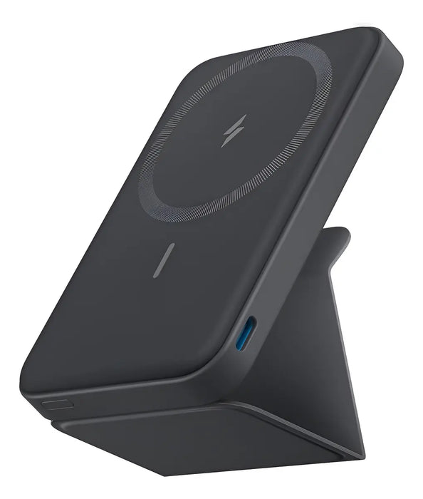 POWER BANK PORTÁTIL INALÁMBRICO ANKER MAGGO MAGSAFE 5000MAH - BATERÍA PORTÁTIL POWERBANK USB INALÁMBRICO CARGA RÁPIDA, COMPATIBLE IPHONE 15, 14, 13, 12, NEGRO   |   GRADO A