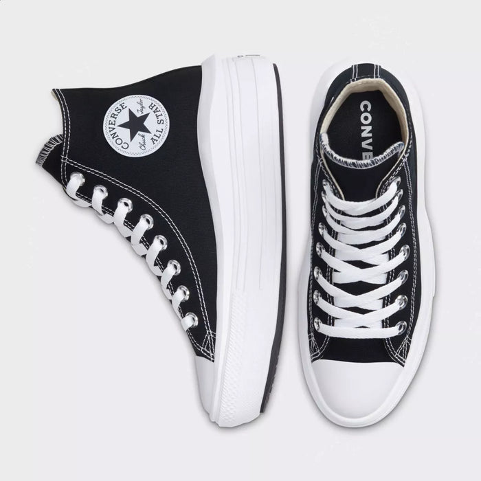 TENIS CONVERSE ALL STAR CHUCK TAYLOR MOVE HIGH TOP COLOR BLACK/NATURAL IVORY/WHITE - ADULTO 22.5 CM