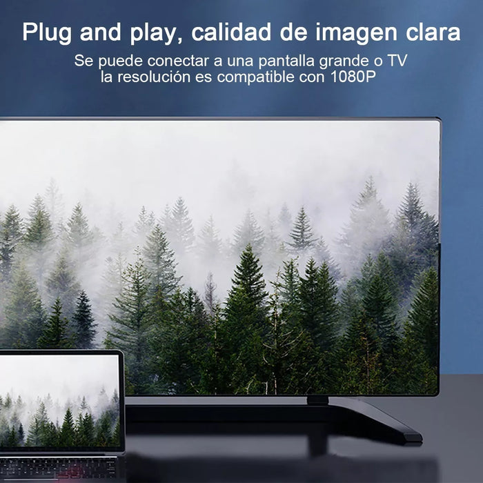 CABLE ADAPTADOR USB TIPO C A HDMI 4K 60HZ DE 1.8M