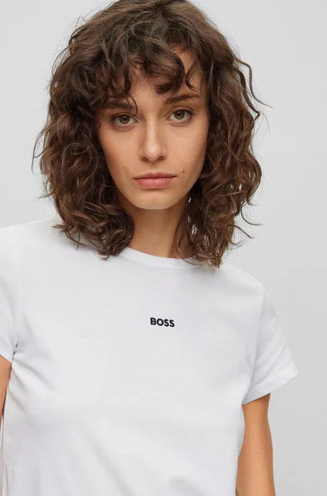 Playera Para Mujer Boss Corte Slim Fit De Algodón Orgánico TALLA L